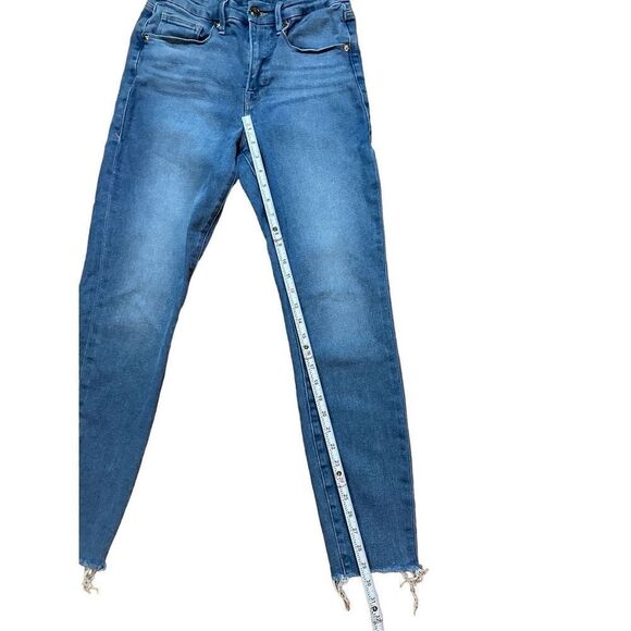Good American Good Legs Skinny Raw Hem Sz 29 - Picture 2 of 10